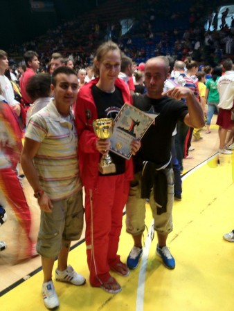IVAN and MANU with PAULINA JARMIZ Wako junior World champion 